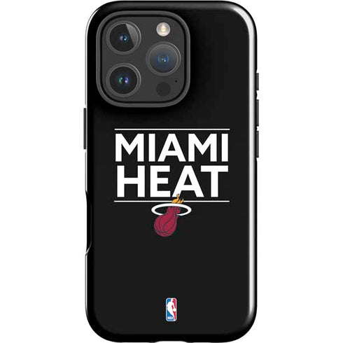 NBA Miami Heat Standard - Black iPhone 16 Pro Impact Case