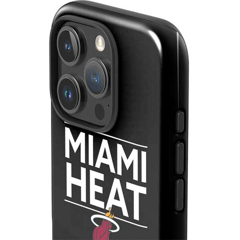 NBA Miami Heat Standard - Black iPhone 16 Pro Impact Case