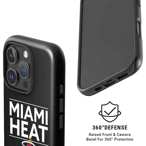 NBA Miami Heat Standard - Black iPhone 16 Pro Magsafe Impact Case