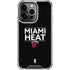 NBA Miami Heat Standard - Black iPhone 16 Pro Max Clear Case