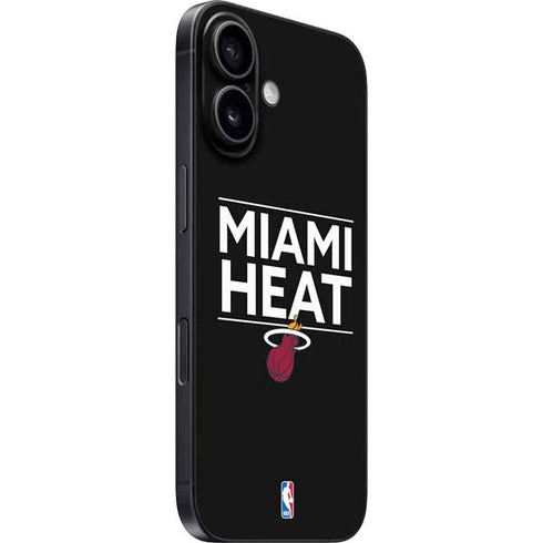 NBA Miami Heat Standard - Black iPhone 16 Skin