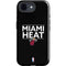 NBA Miami Heat Standard - Black iPhone 16e Impact Case