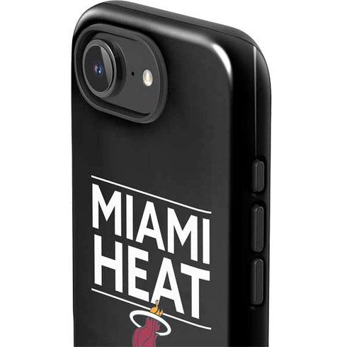 NBA Miami Heat Standard - Black iPhone 16e Impact Case