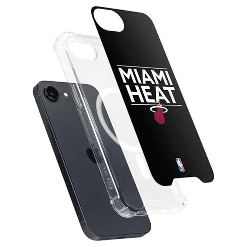 NBA Miami Heat Standard - Black iPhone 16e MagSafe Case