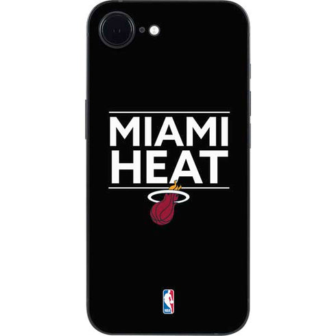 NBA Miami Heat Standard - Black iPhone 16e Skin