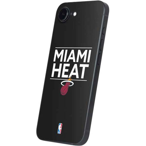 NBA Miami Heat Standard - Black iPhone 16e Skin