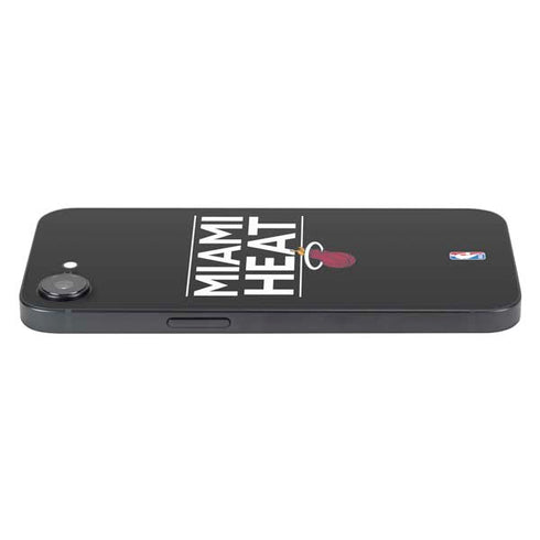 NBA Miami Heat Standard - Black iPhone 16e Skin