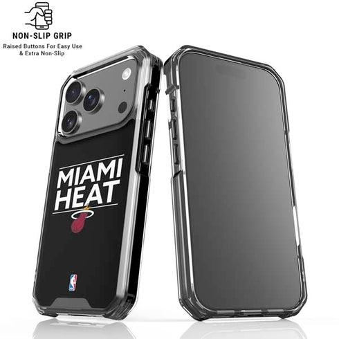 NBA Miami Heat Standard - Black iPhone 18 Pro Clear Case