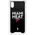 NBA Miami Heat Standard - Black iPhone XS Clear Case