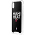 NBA Miami Heat Standard - Black iPhone XS Clear Case