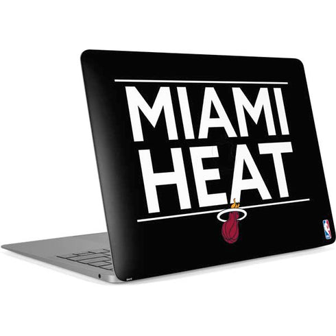 NBA Miami Heat Standard - Black Apple MacBook Air Skin