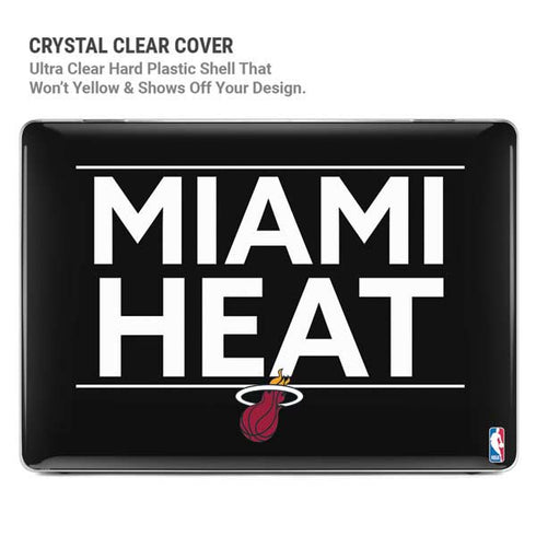 NBA Miami Heat Standard - Black MacBook Pro 14in (2021-24) Case plus Skin