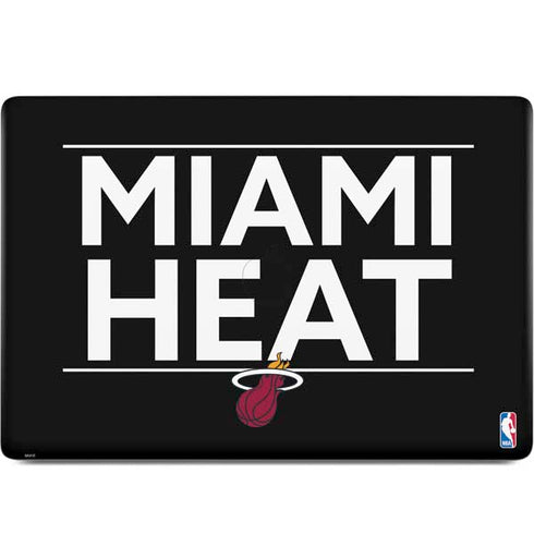 NBA Miami Heat Standard - Black MacBook Skins