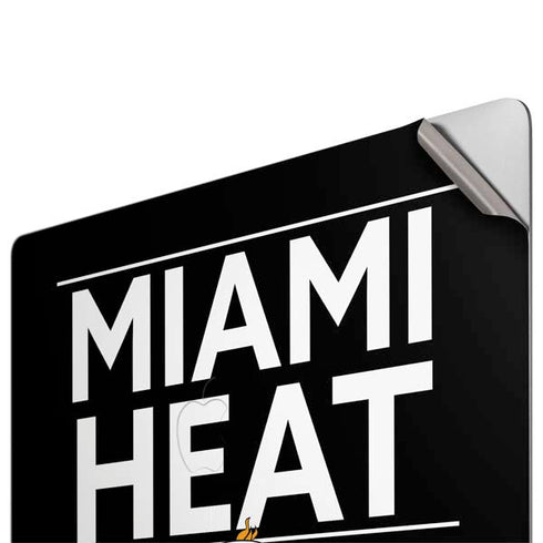 NBA Miami Heat Standard - Black Apple MacBook Pro 16-inch Skin