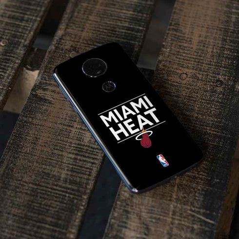 NBA Miami Heat Standard - Black Moto E5 Plus Skin