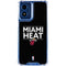 NBA Miami Heat Standard - Black Moto G 5G (2024) Clear Case