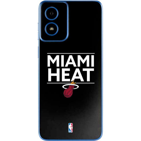 NBA Miami Heat Standard - Black Moto G Play 4G (2024) Skin