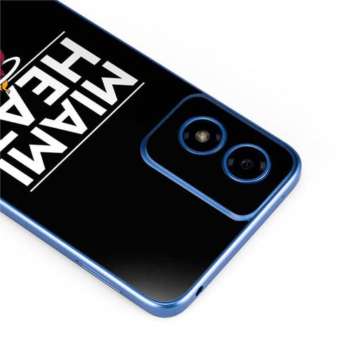 NBA Miami Heat Standard - Black Moto G Play 4G (2024) Skin