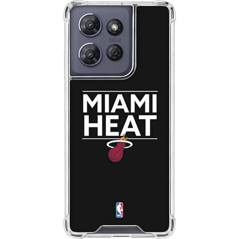 NBA Miami Heat Standard - Black Moto G Play 5G (2025) Clear Case
