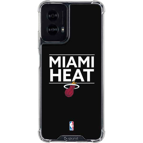 NBA Miami Heat Standard - Black Moto G Power 5G (2024) Clear Case