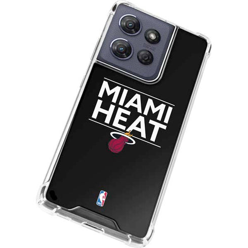 NBA Miami Heat Standard - Black Moto G Power 5G (2025) Clear Case