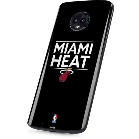 NBA Miami Heat Standard - Black Moto G6 Skin