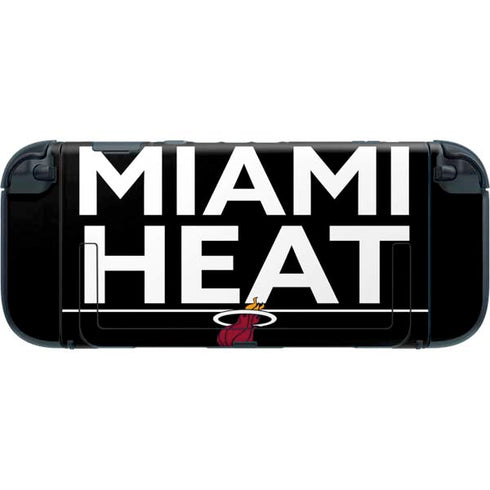 NBA Miami Heat Standard - Black Nintendo Switch 2 (2025) with Joy-Con Skin
