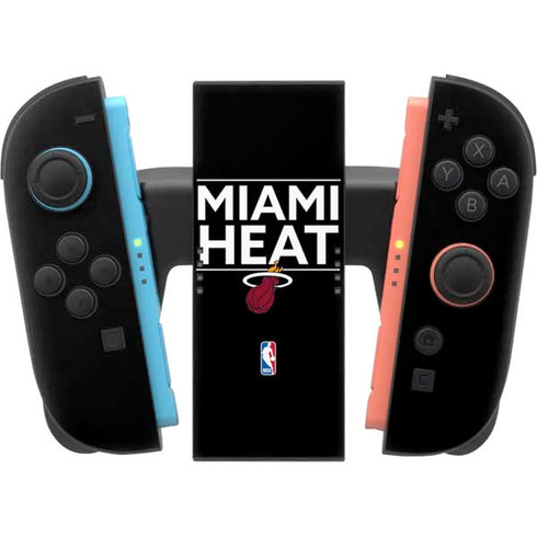 NBA Miami Heat Standard - Black Nintendo Switch 2 (2025) Joy-Con Controller Skin