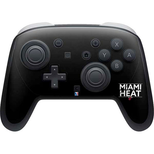 NBA Miami Heat Standard - Black Nintendo Switch 2 (2025) Pro Controller Skin