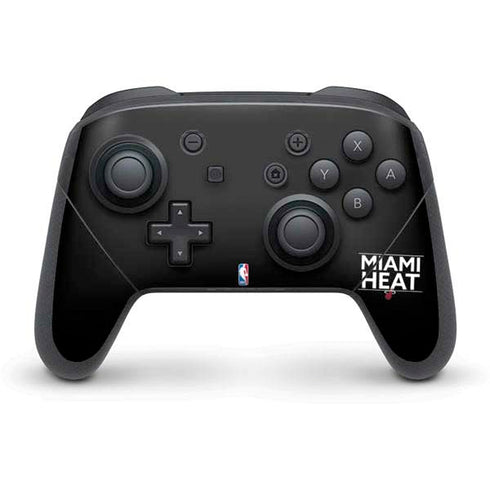 NBA Miami Heat Standard - Black Nintendo Switch Pro Controller Skin