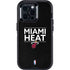 NBA Miami Heat Standard - Black Otterbox Defender iPhone Skin