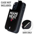 NBA Miami Heat Standard - Black Otterbox Defender iPhone Skin