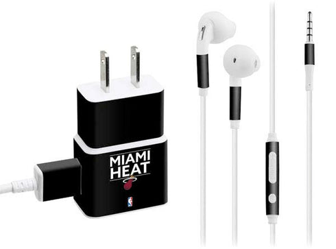 NBA Miami Heat Standard - Black Phone Charger Skin