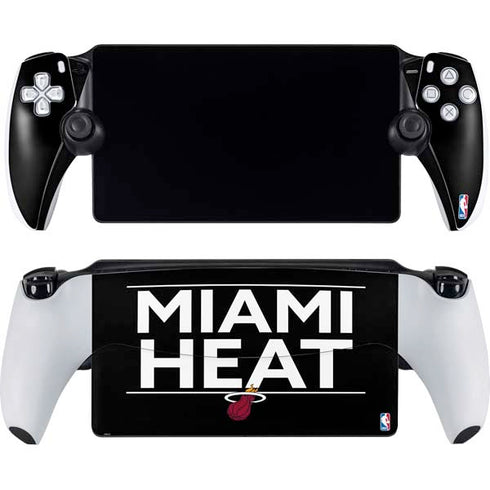 NBA Miami Heat Standard - Black PlayStation Portal Remote Player Skin