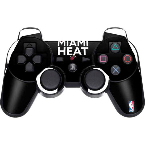 NBA Miami Heat Standard - Black PS3 Dual Shock wireless controller Skin