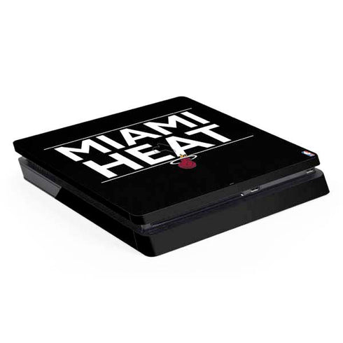NBA Miami Heat Standard - Black PS4 Slim Skin