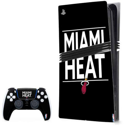 NBA Miami Heat Standard - Black PS5 Pro Bundle Skin