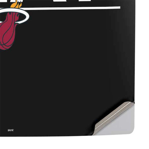 NBA Miami Heat Standard - Black PS5 Pro Console Skin