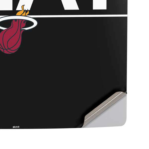 NBA Miami Heat Standard - Black PS5 Pro Disk Console Skin