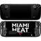 NBA Miami Heat Standard - Black Steam Deck Handheld Gaming Computer OLED Skin