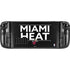 NBA Miami Heat Standard - Black Steam Deck Handheld Gaming Computer Skin