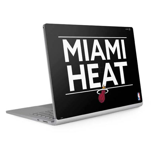 NBA Miami Heat Standard - Black Surface Book 2 15in Skin