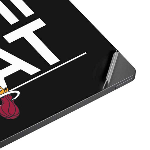 NBA Miami Heat Standard - Black Surface Laptop 7 13.8in Skin