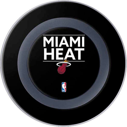 NBA Miami Heat Standard - Black Wireless Charger Skin