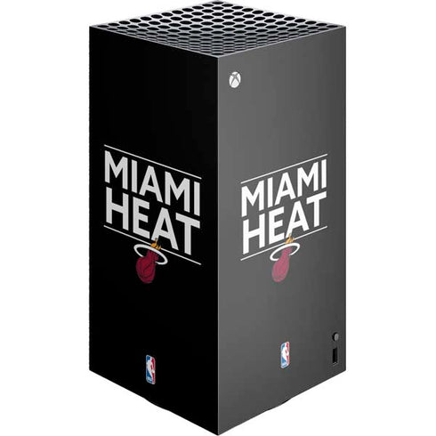 NBA Miami Heat Standard - Black XBox Series X Digital Edition Console Skin