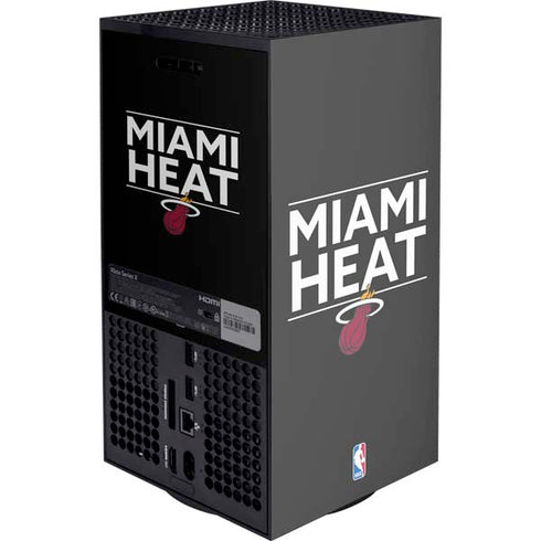 NBA Miami Heat Standard - Black XBox Series X Digital Edition Console Skin
