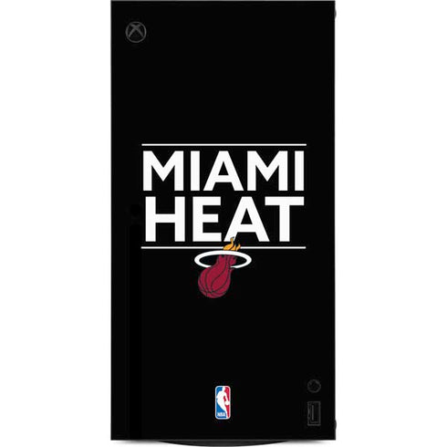 NBA Miami Heat Standard - Black XBox Series X Digital Edition Console Skin