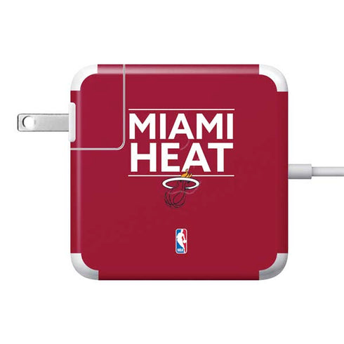 NBA Miami Heat Standard - Red 85W Power Adapter (15 and 17 inch MacBook Pro Charger) Skin
