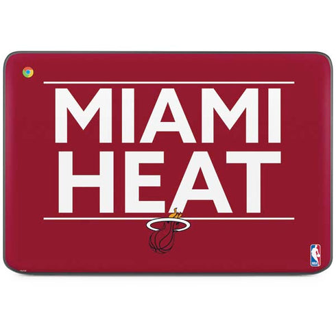 NBA Miami Heat Standard - Red HP Chromebook Skin