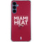 NBA Miami Heat Standard - Red Galaxy A35 5G Clear Case